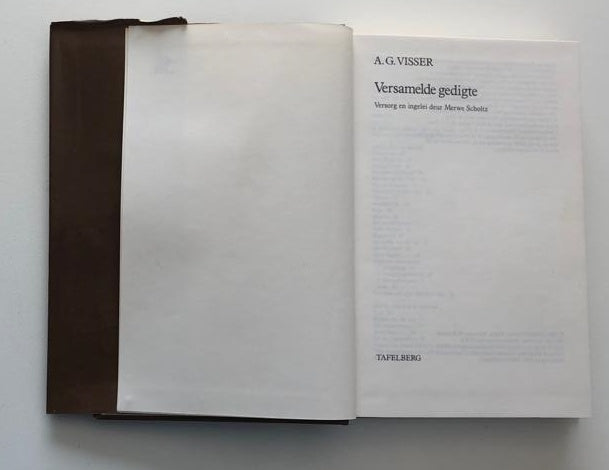 Versamelde gedigte - A.G. Visser (First edition)