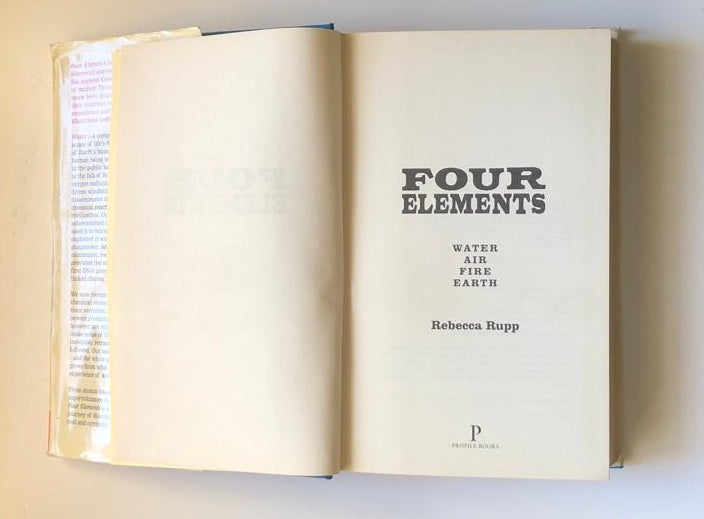 Four elements: Water, air, fire, earth - Rebecca Rupp (First edition)