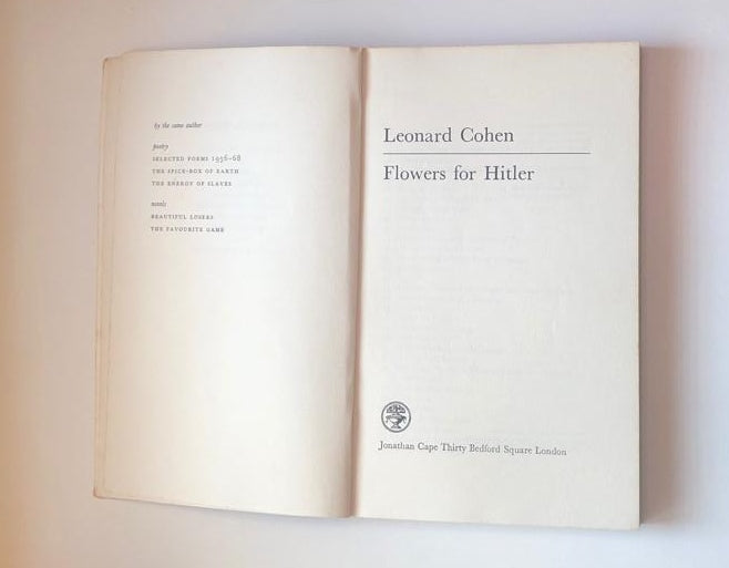 Flowers for Hitler - Leonard Cohen