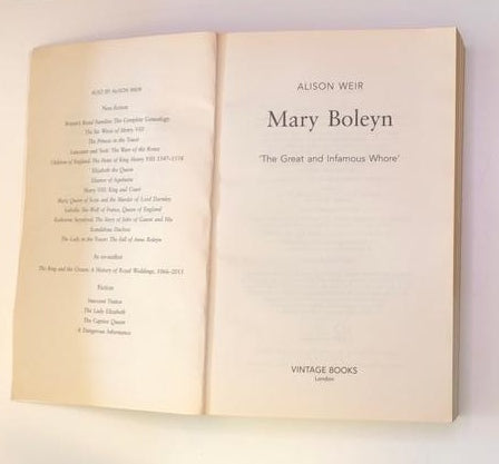 Mary Boleyn: 'The great and infamous whore' - Alison Weir