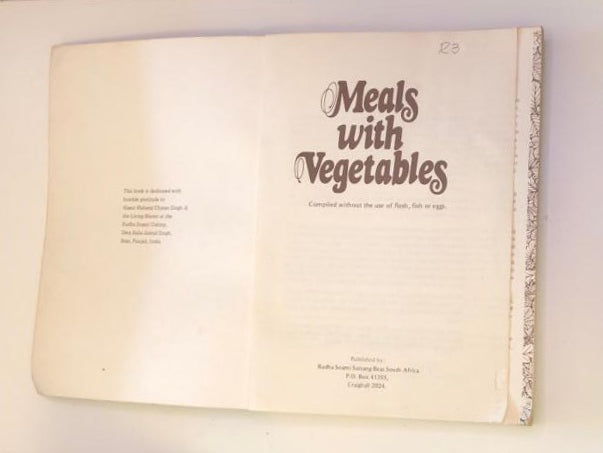 Meals with vegetables - Maharaj Charan Singh