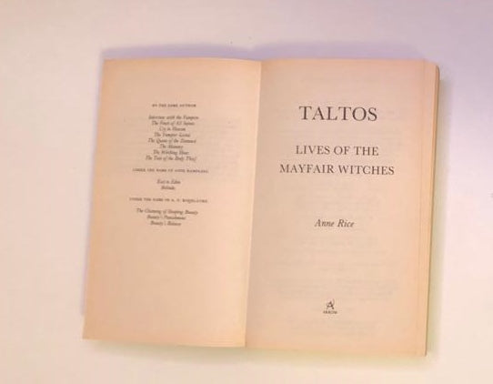 Taltos: Lives of the Mayfair witches - Anne Rice