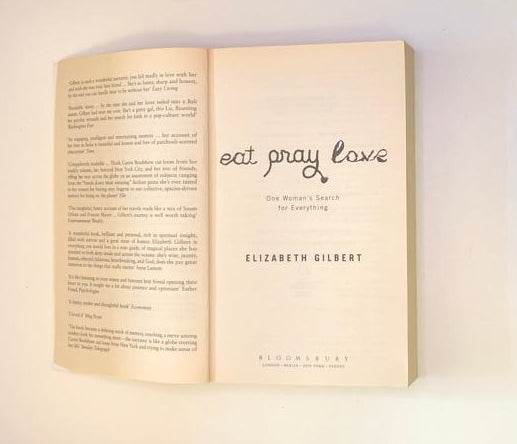 Eat pray love - Elizabeth Gilbert