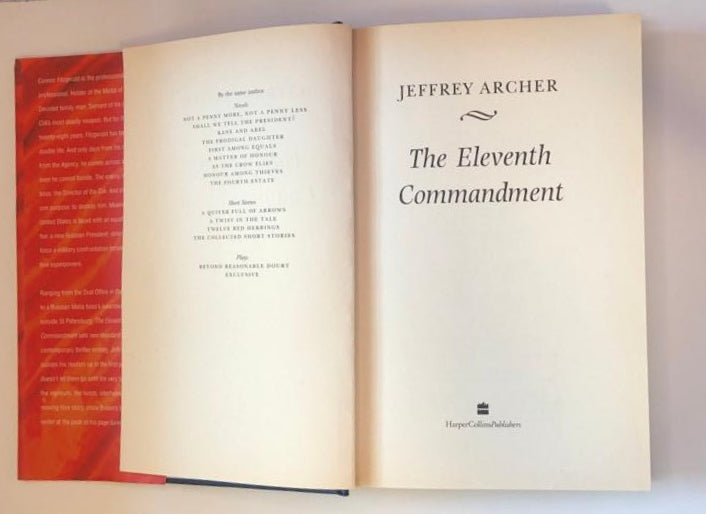 The eleventh commandment - Jeffrey Archer (First edition)