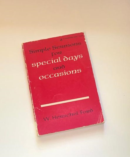 Simple sermons for special days and occasions - W. Herschel Ford