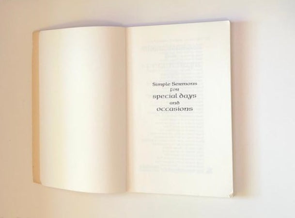 Simple sermons for special days and occasions - W. Herschel Ford