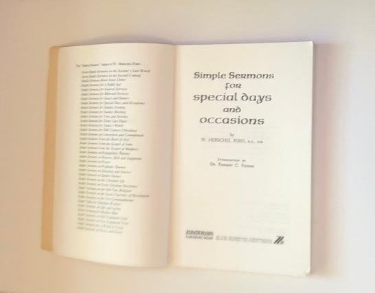 Simple sermons for special days and occasions - W. Herschel Ford