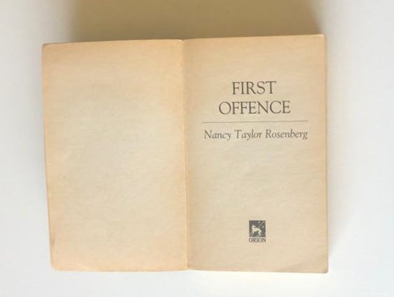 First offence - Nancy Taylor Rosenberg