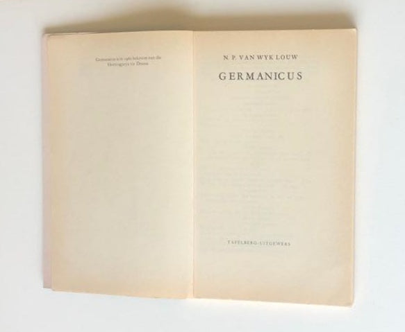 Germanicus - N.P. van Wyk Louw
