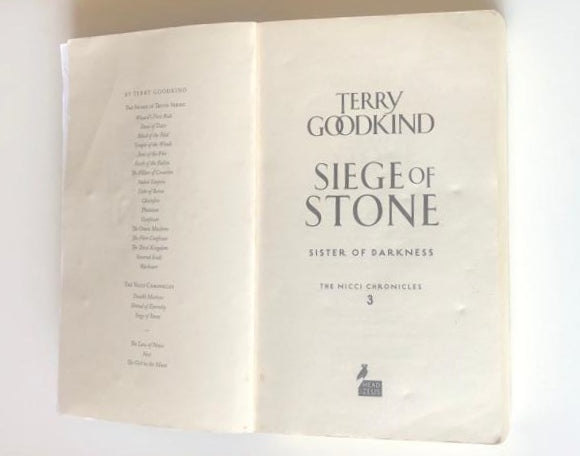 Siege of stone: Sister of darkness - Terry Goodkind (The Nicci Chronicles #3)