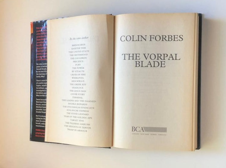 The vorpal blade - Colin Forbes