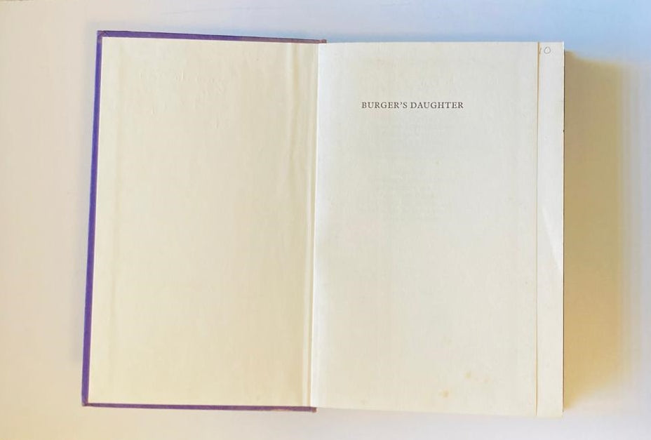 Burger's daughter - Nadine Gordimer (First edition)