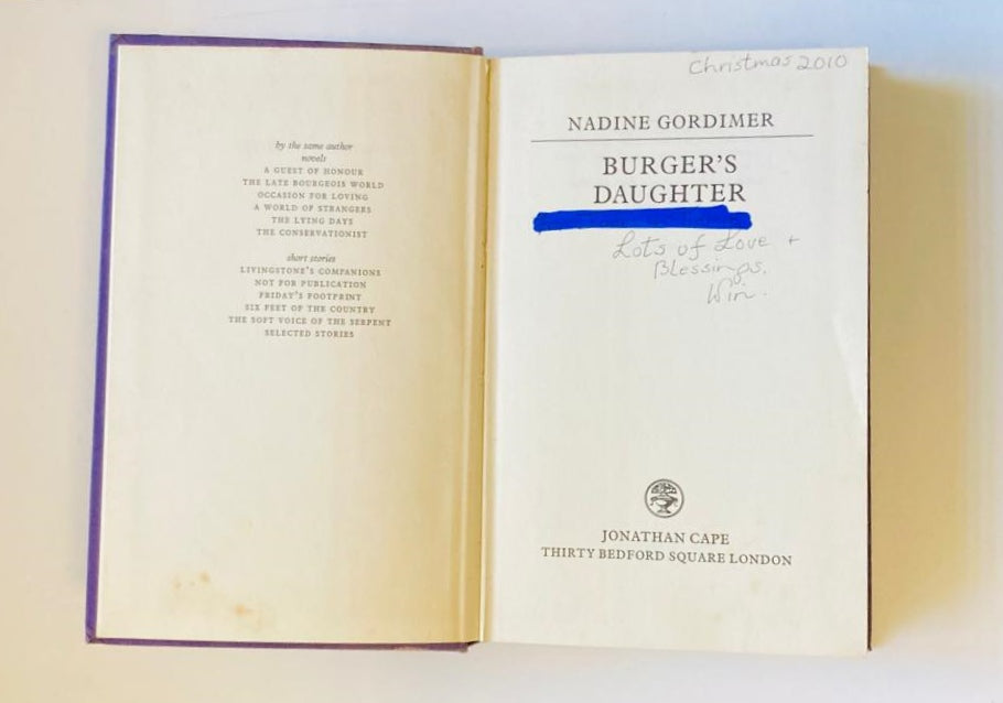 Burger's daughter - Nadine Gordimer (First edition)