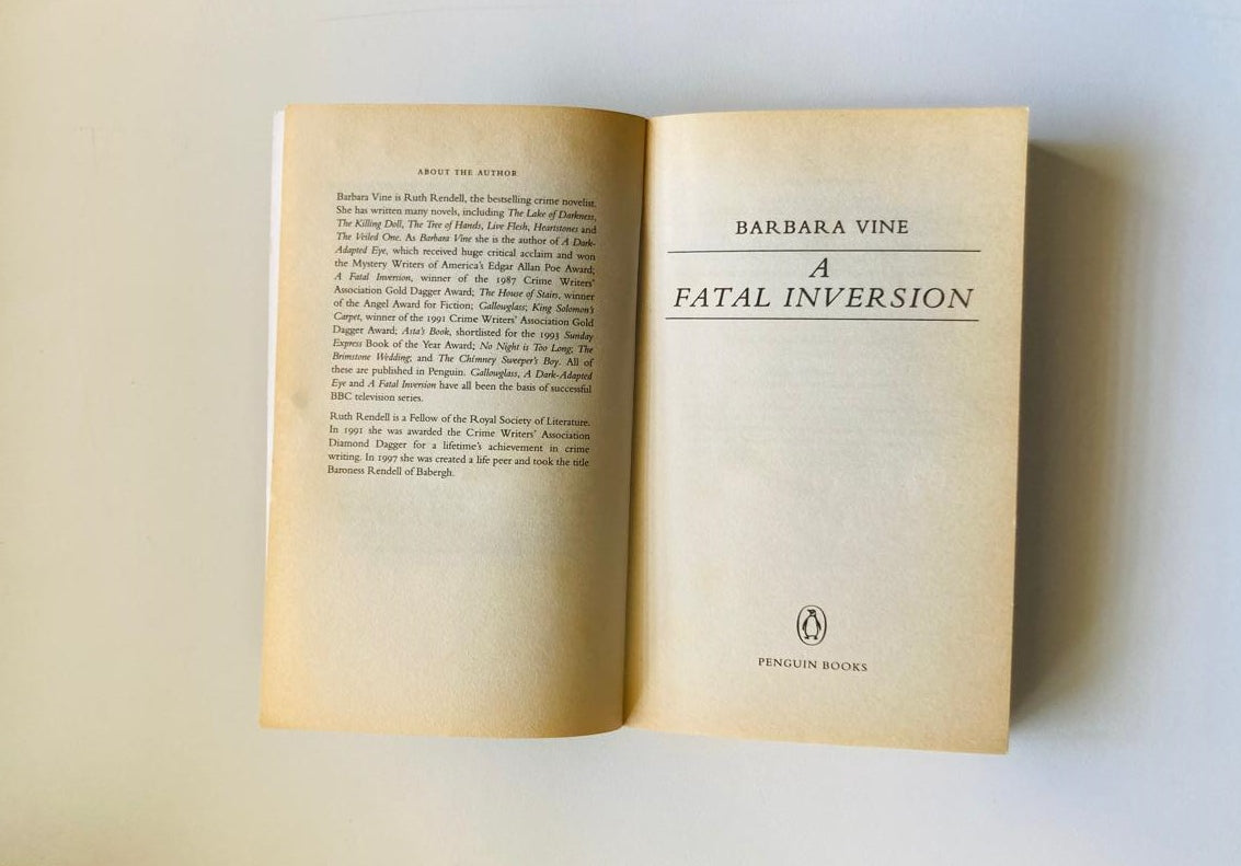 A fatal inversion - Barbara Vine