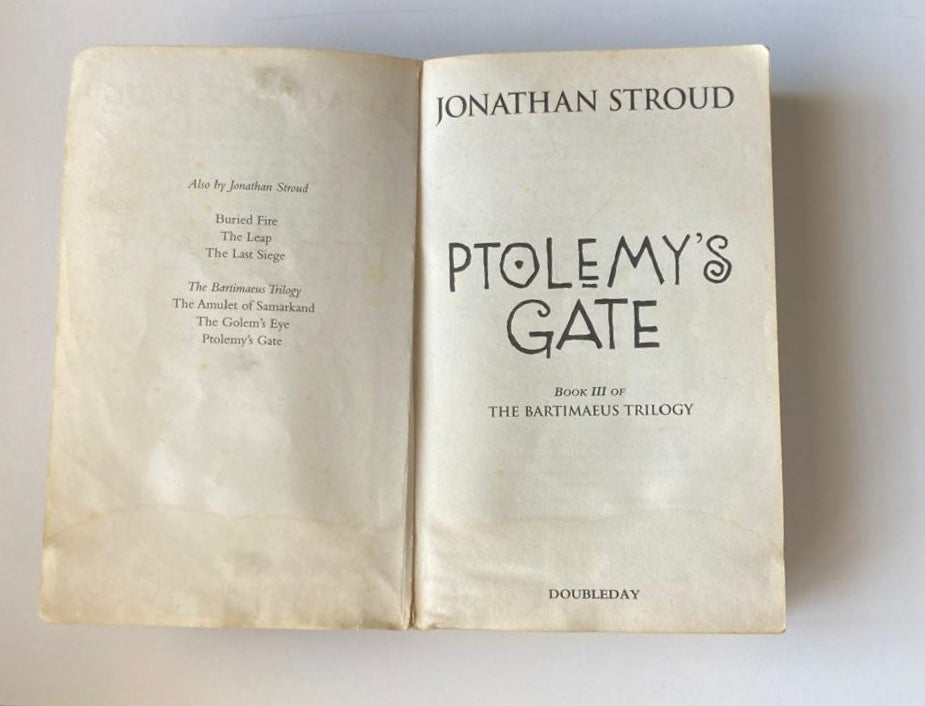 Ptolemy's gate - Jonathan Stroud (Bartimaeus #3)