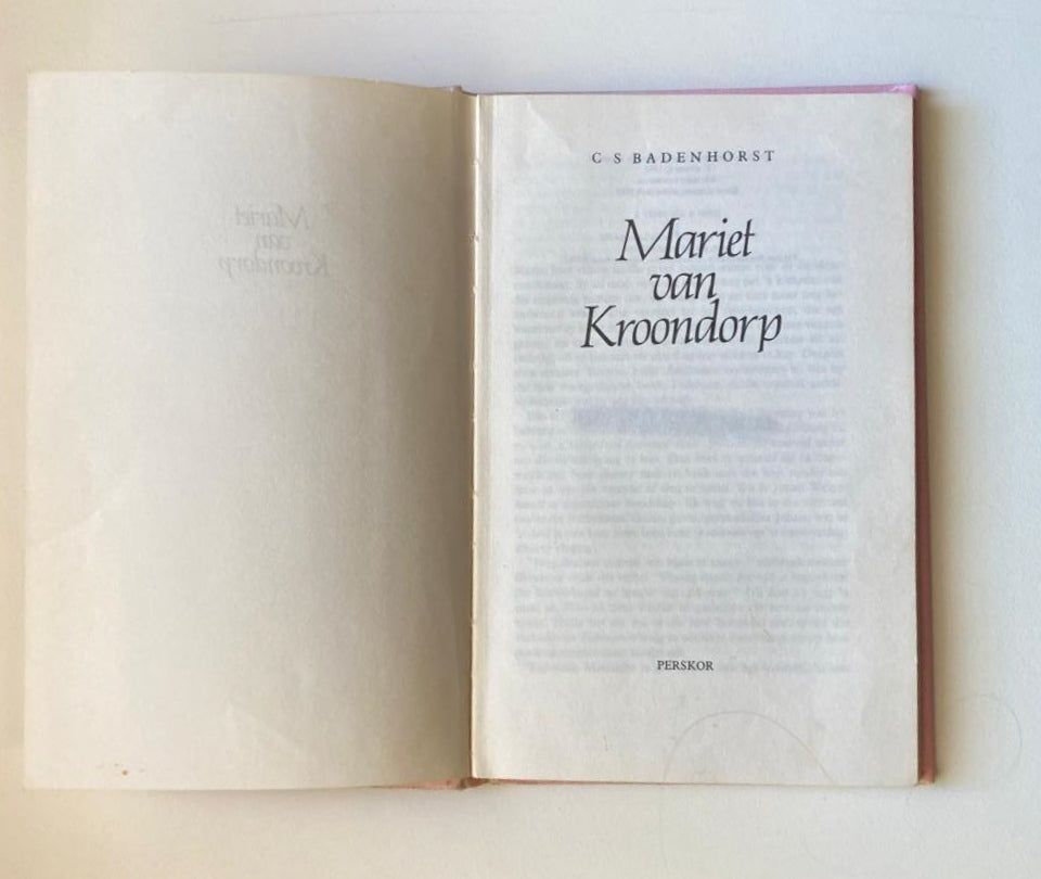 Mariet van Kroondorp - C.S. Badenhorst (First edition)