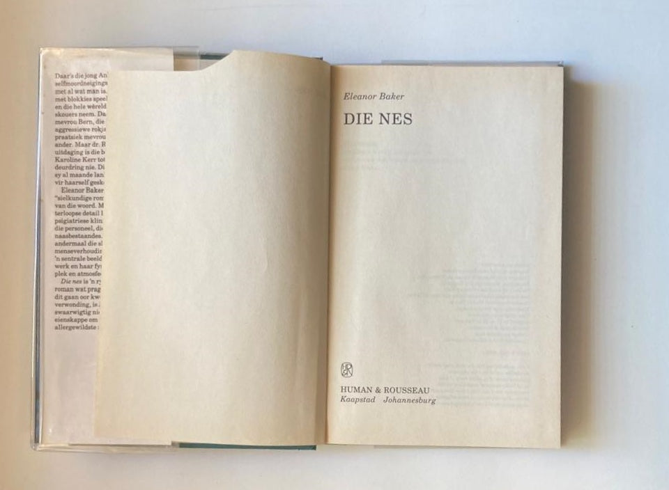 Die nes - Eleanor Baker (First edition)