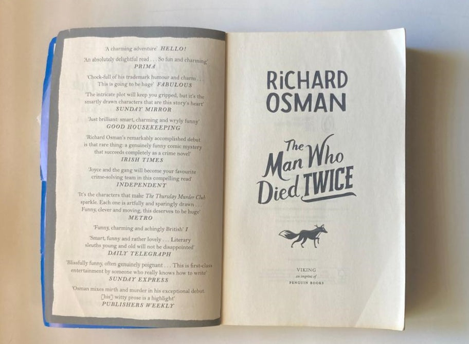 The man who died twice - Richard Osman (Thursday Murder Club #2)