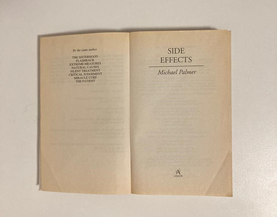 Side effects - Michael Palmer