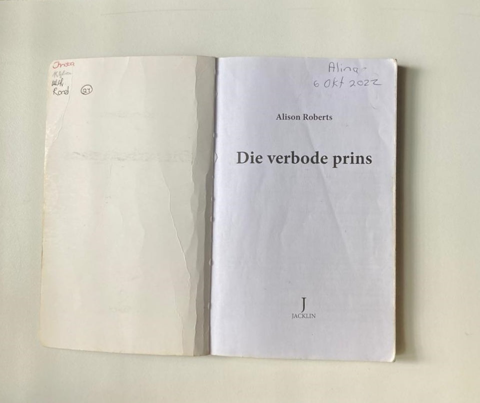 Die verbode prins - Alison Roberts (Large print)