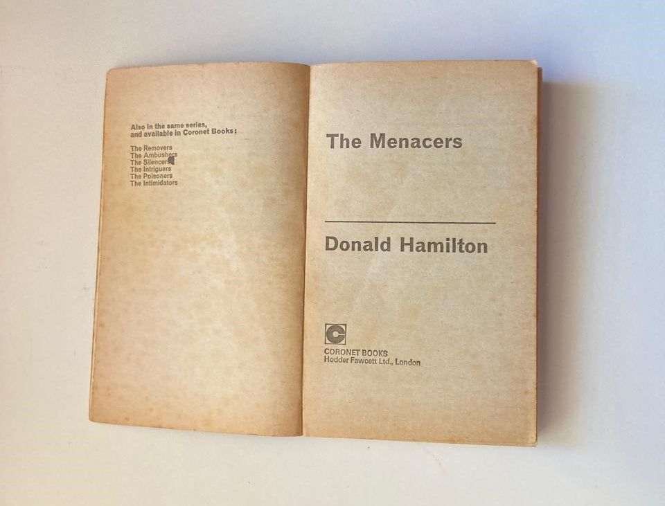 The menacers - Donald Hamilton (Matt Helm #11)