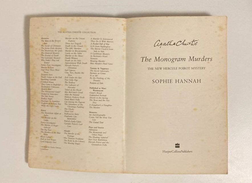 The monogram murders - Sophie Hannah (New Hercule Poirot Mysteries #1)