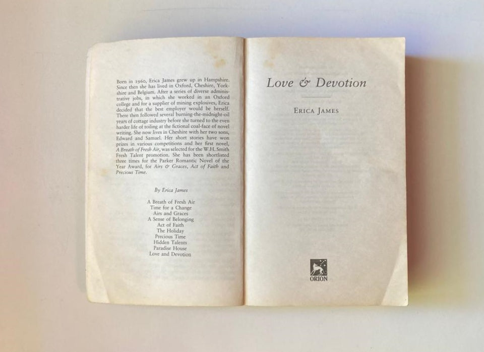 Love and devotion - Erica James