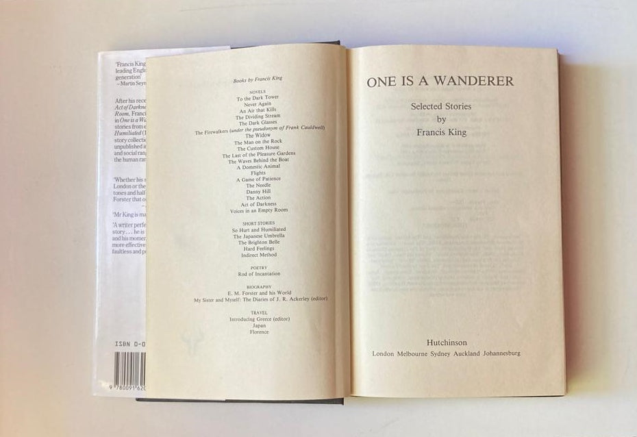 One is a wanderer: Selected stories - Francis King