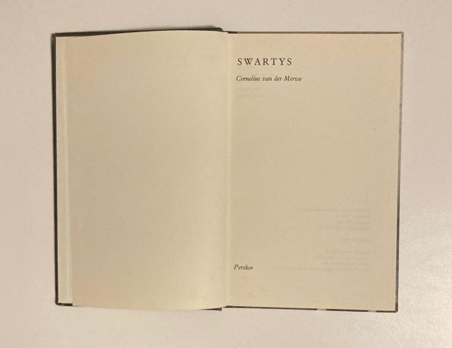 Swartys - Cornelius van der Merwe (First edition)