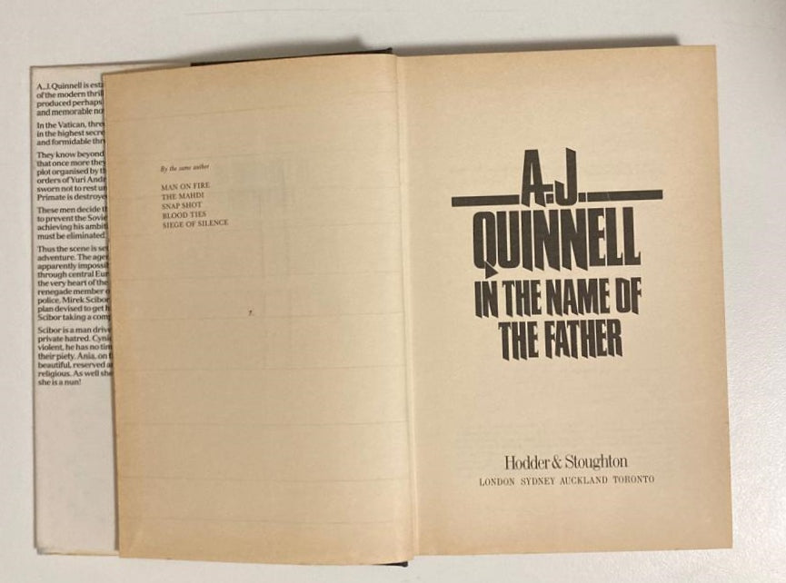 In the name of the Father - A.J. Quinnell (First edition)