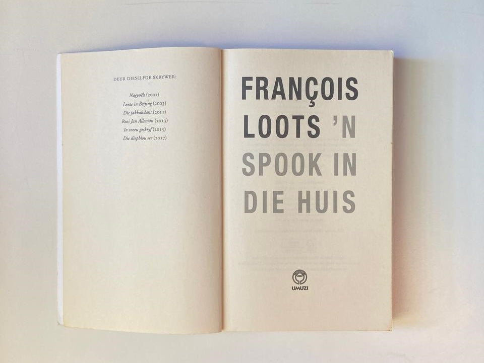 ’n Spook in die huis - Francois Loots (First edition)