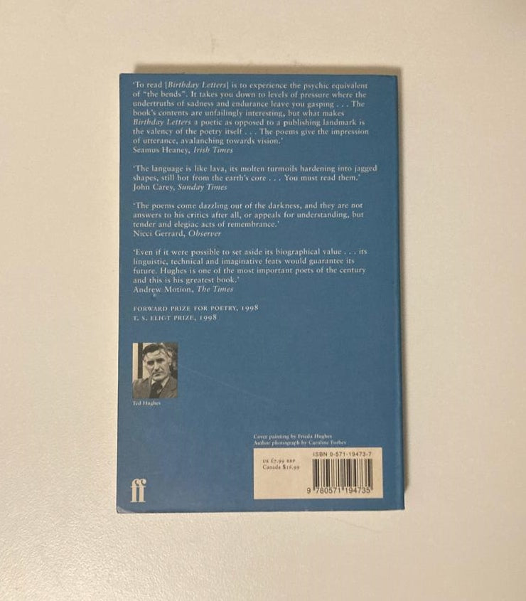 Birthday letters - Ted Hughes