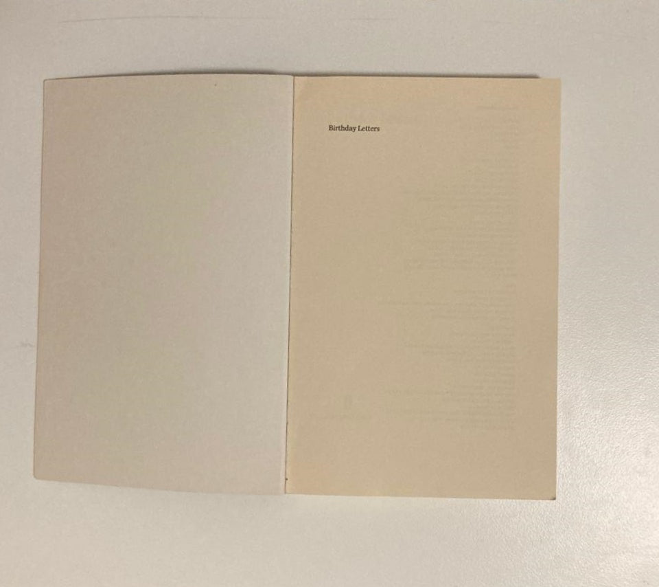 Birthday letters - Ted Hughes