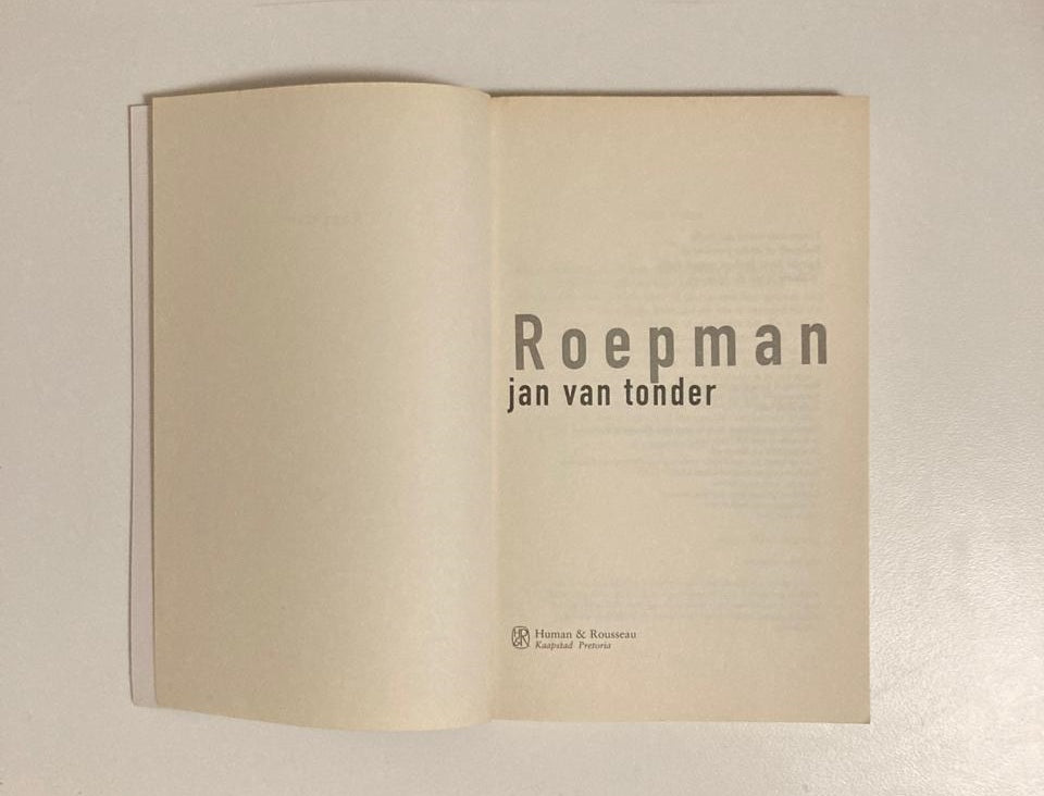 Roepman - Jan van Tonder