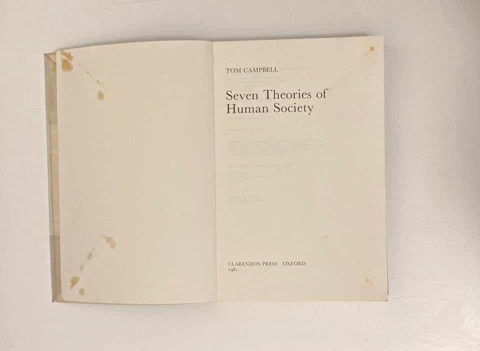 Seven theories of human society - Tom Campbell