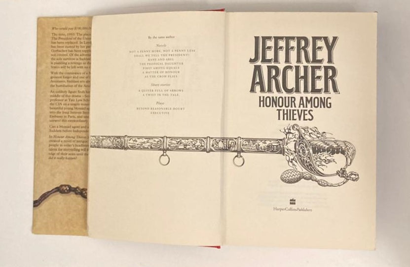 Honour among thieves - Jeffrey Archer (First edition)