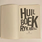 Huilboek - Ryk Hattingh (First edition)