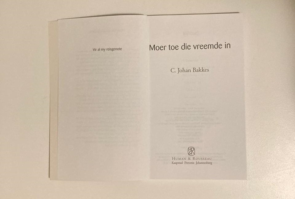 Moer toe die vreemde in - C. Johan Bakkes