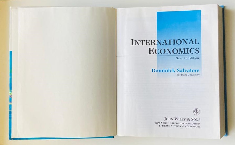 International economics - Dominick Salvatore