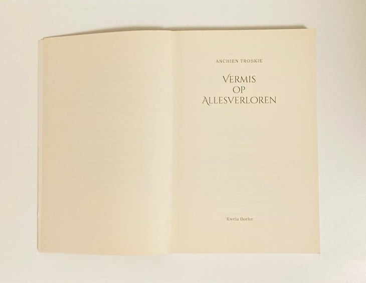 Vermis op Allesverloren - Anchien Troskie (First edition)