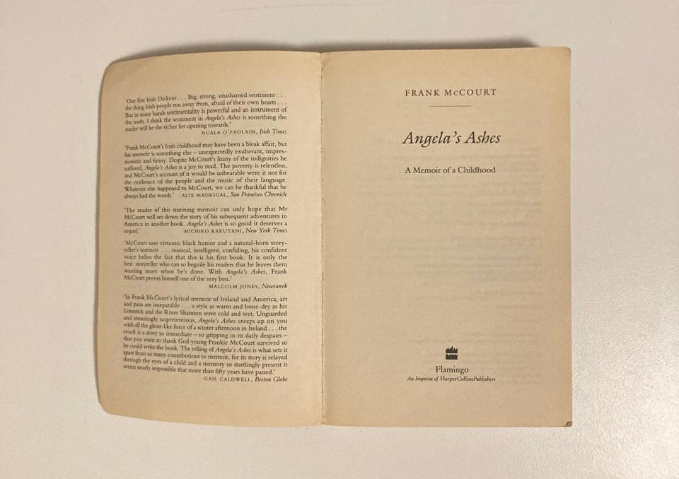 Angela's ashes - Frank McCourt