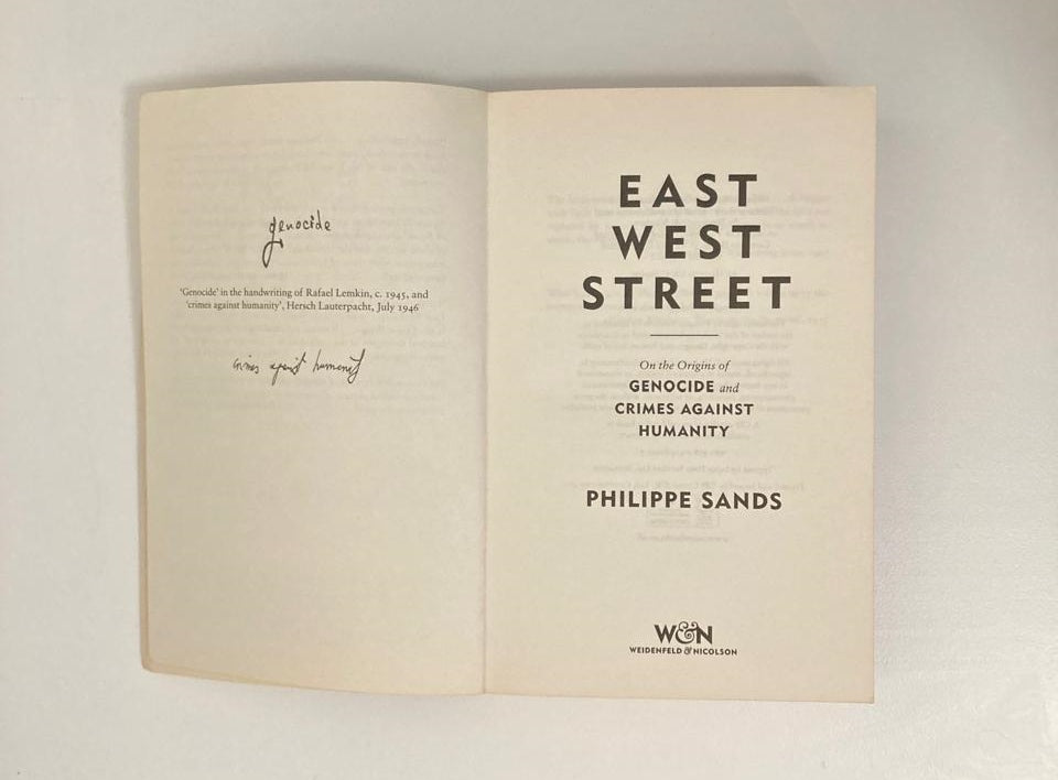 East West Street: On the origins of genocide and crimes against humanity - Philippe Sands