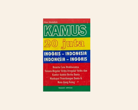 Jual Kamus Lengkap Praktis 20 Juta (Dictionary: English - Indonesian, Indonesian - English)