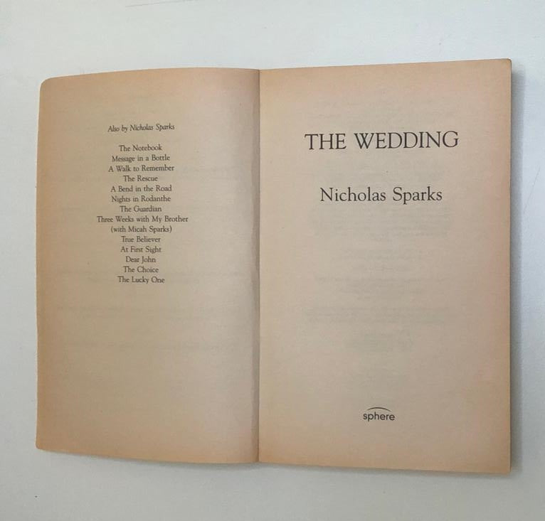 The wedding - Nicholas Sparks