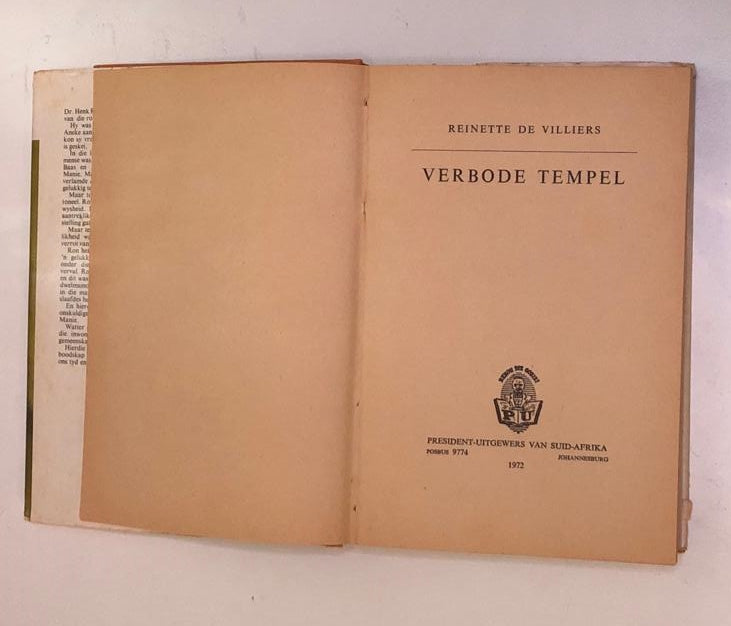 Verbode tempel - Reinette de Villiers (First edition)